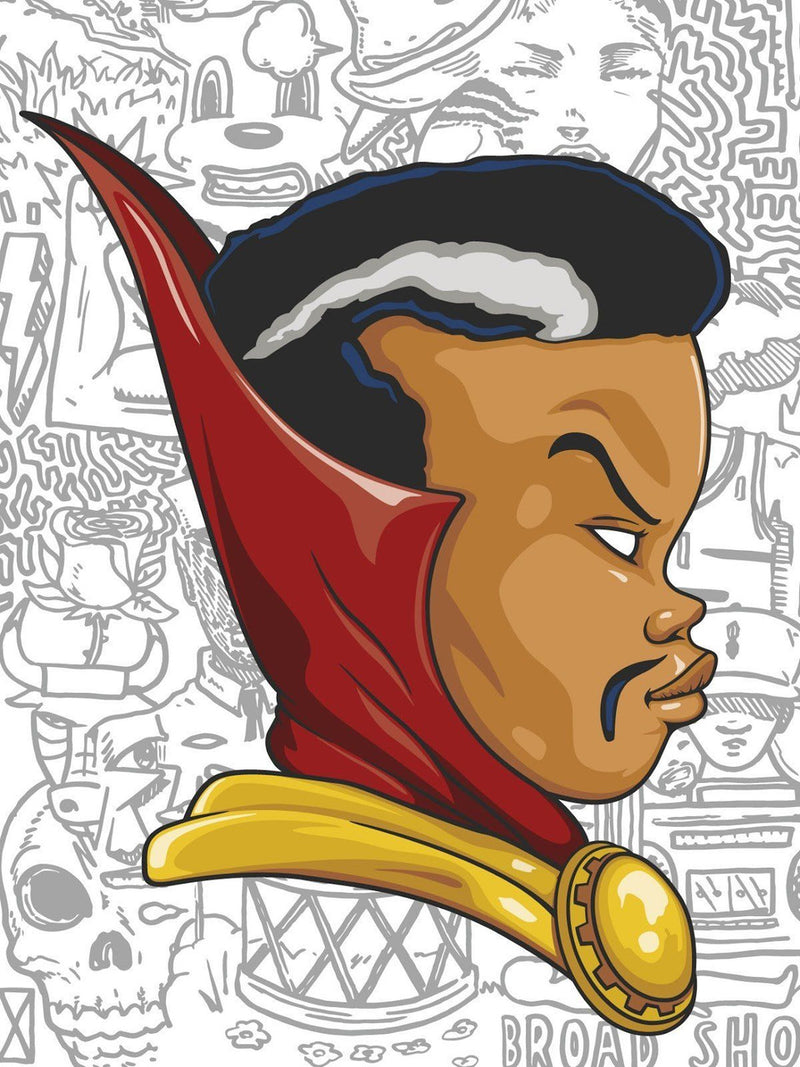 Dr. Strange 2016 by Hebru Brantley, 2016 screen print