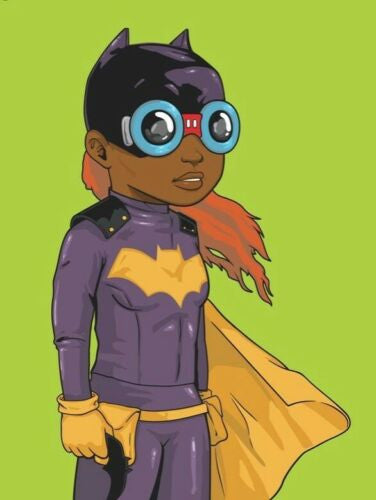 Batgirl (Lime Green) 2018 by Hebru Brantley, 2018 23- colored hand pulled screen print