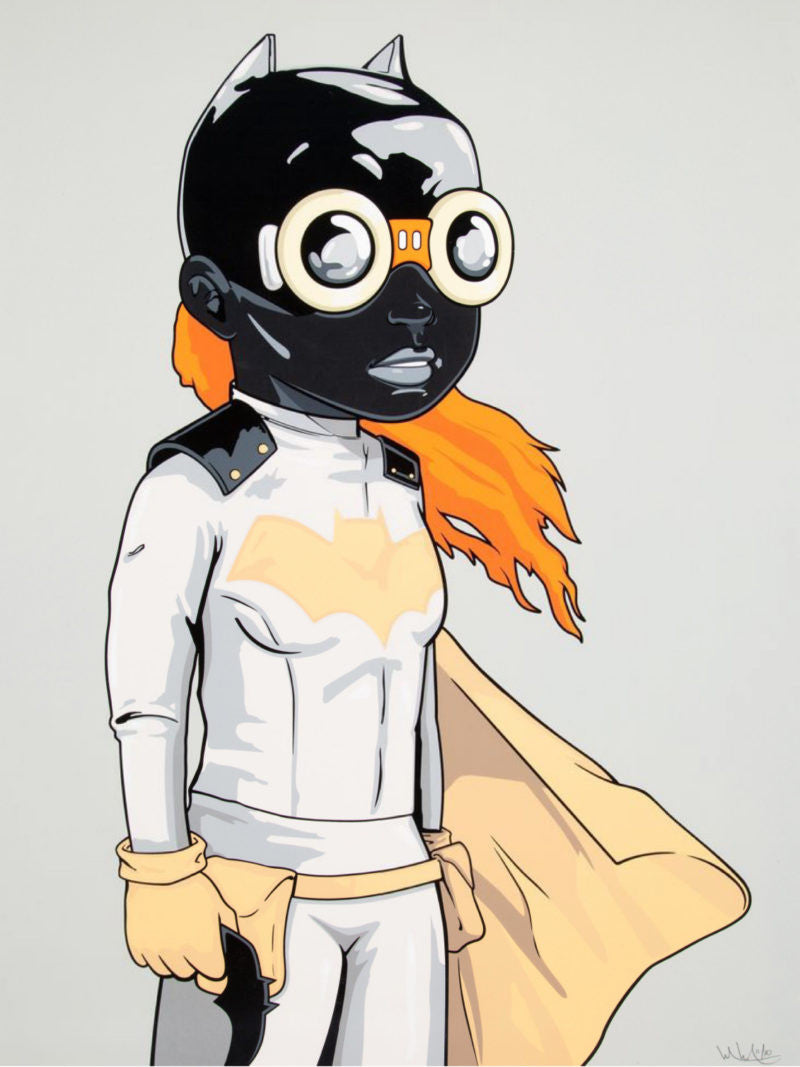 Batgirl (Kjm Variant) 2018 by Hebru Brantley, 2018 23- colored hand pulled screen print