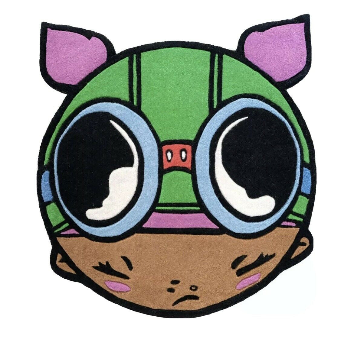 LIL Mama Rug by Hebru Brantley, 2021 100% wool rug — detail 3