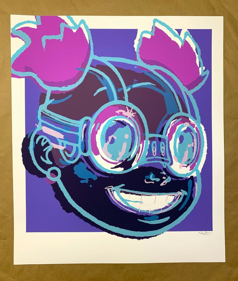 Hebru Brantley Lilac (Purple) by Hebru Brantley, 2020 7-colored screenprint