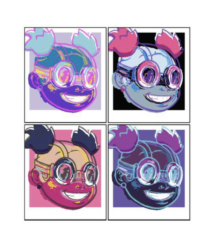 Lilac (Set of 4) by Hebru Brantley, 2019 screen print