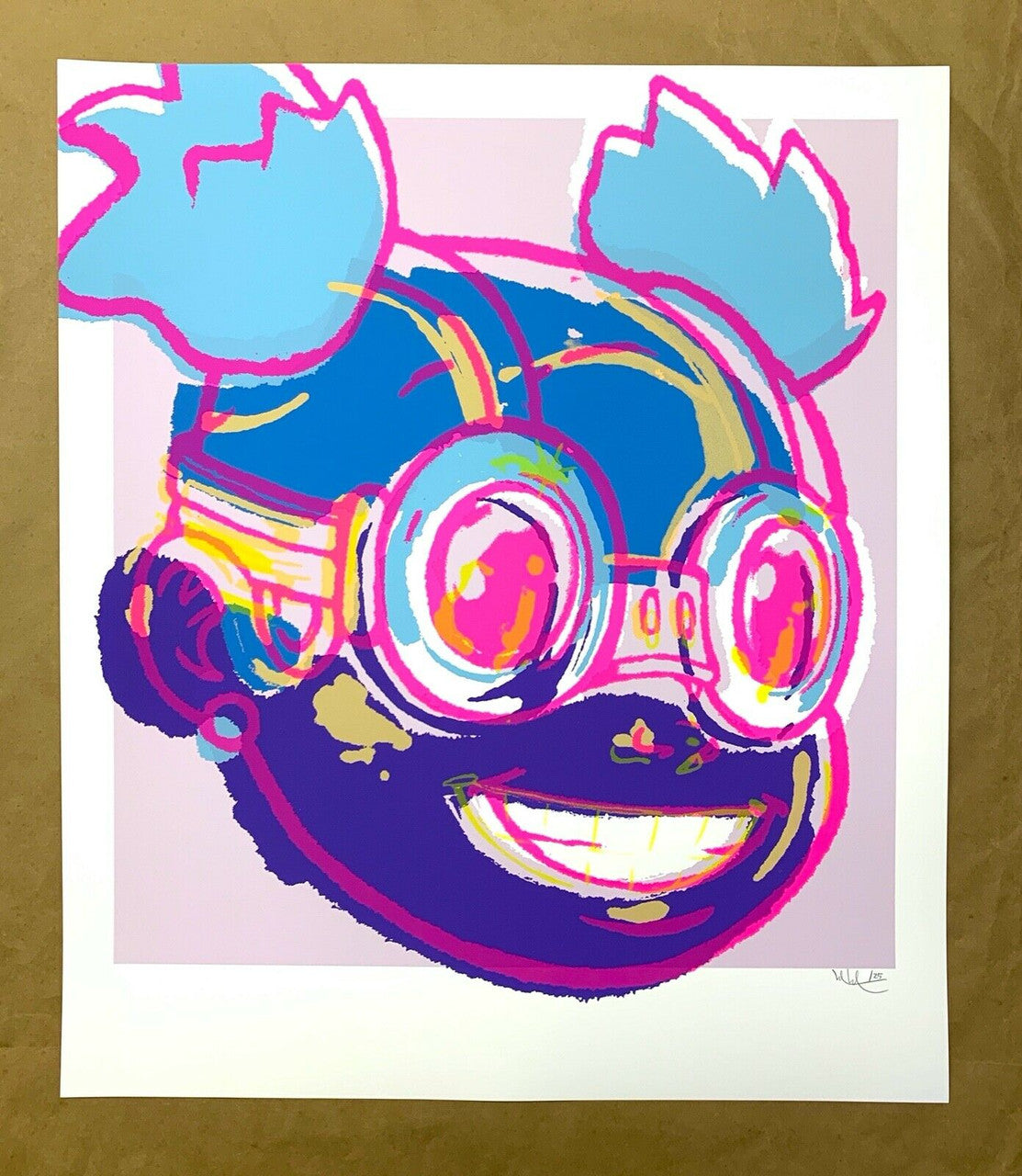 Hebru Brantley Lilac (Turquoise) by Hebru Brantley, 2020 7-colored screenprint