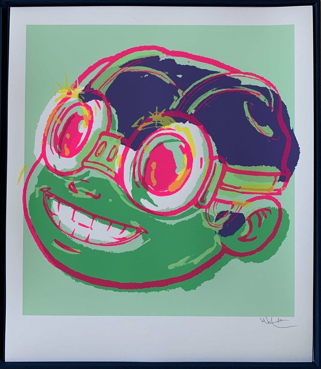 Smile (Green) by Hebru Brantley, 2019 screen print