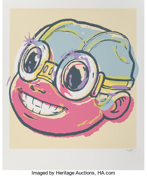 Smile (Yellow) by Hebru Brantley, 2019 screen print