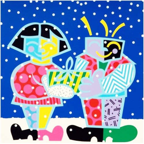 Best Buddies by Romero Britto, screenprint
