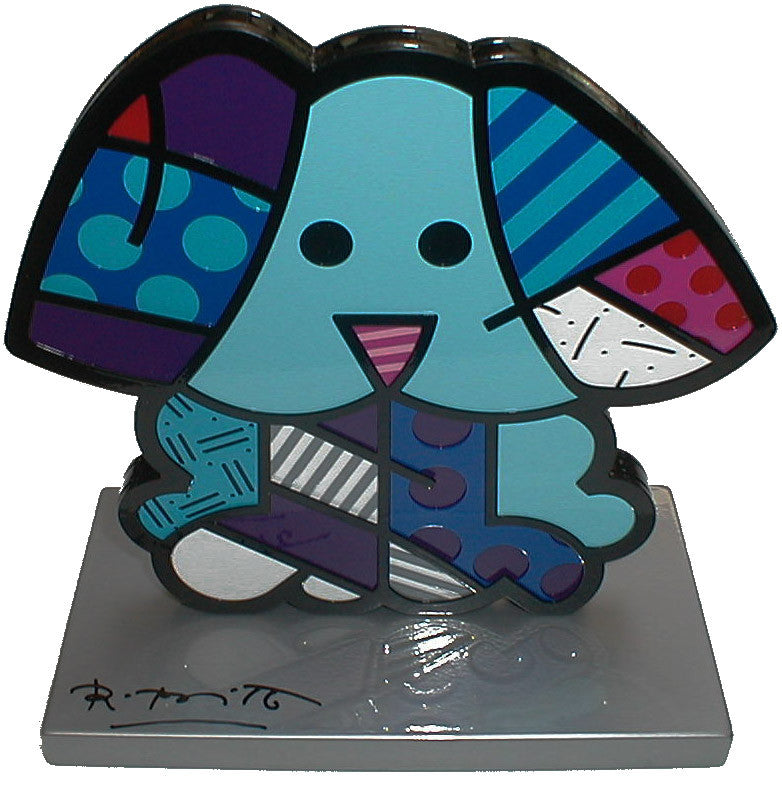 Blue Dog by Romero Britto, metal