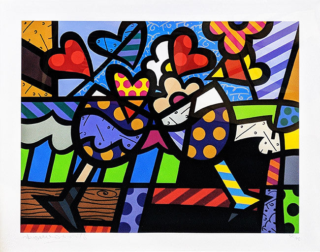 Celebrating by Romero Britto, 2005 giclee on paper