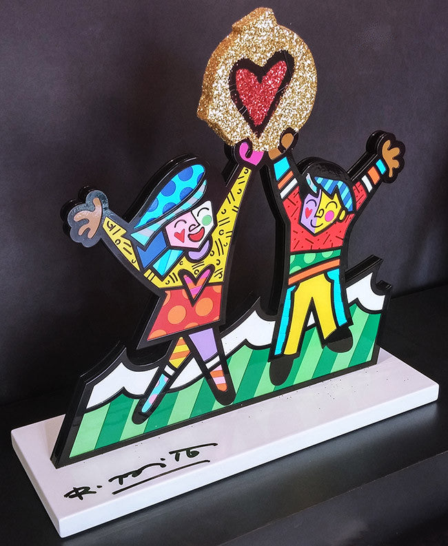 Circle of Love by Romero Britto, 2003 enamel and iron