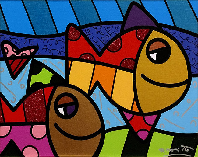 Come Along by Romero Britto, 2011 acrylic on canvas