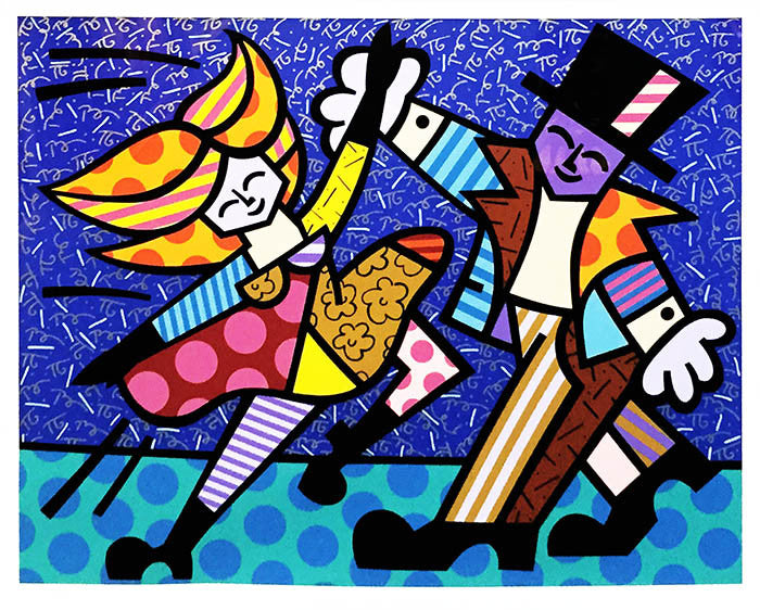 Electric by Romero Britto, 1996 serigraph — detail 2