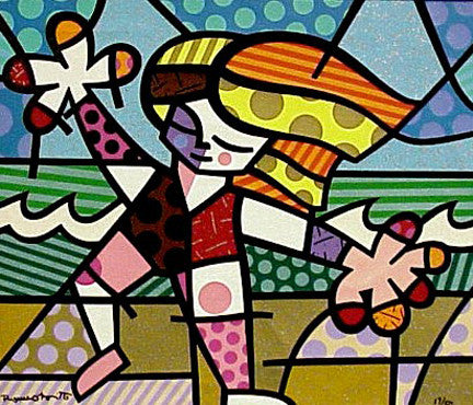 Golden Beaches by Romero Britto