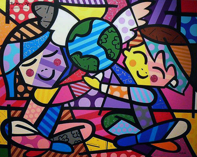 Happy World by Romero Britto