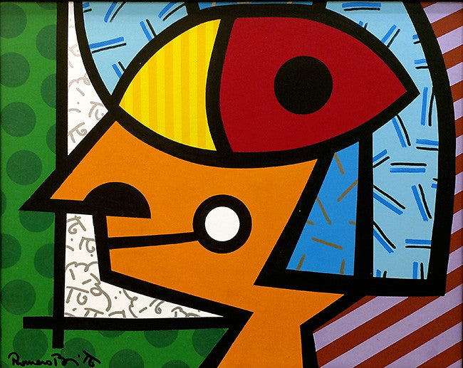 Risoleta Britto by Romero Britto, 1993 acrylic on canvas