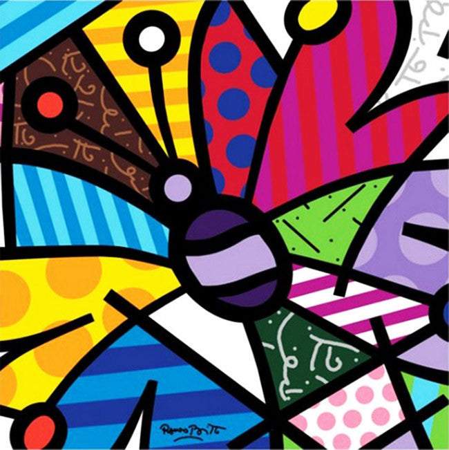 Rothchild Butterfly by Romero Britto, serigraph