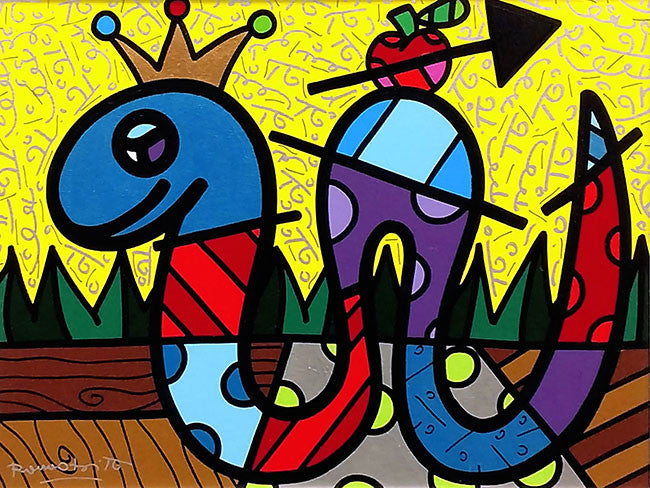 Temptation by Romero Britto, 2011 acrylic on canvas