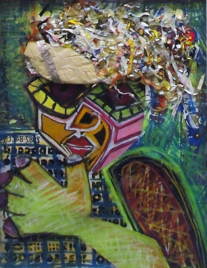 Untitled by Romero Britto, 1987 collage & mixed media