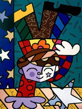 Upsidedown Too by Romero Britto