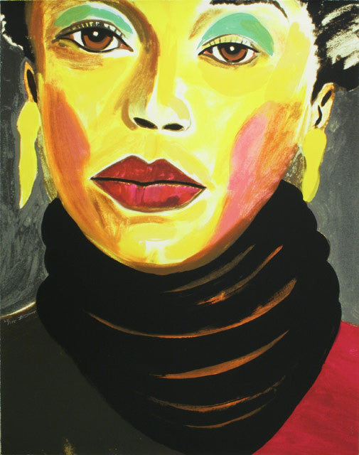 Sarah Vaughn by Frederick Brown, 2005 silkscreen on Arches cover paper