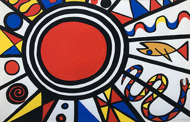 Environment & Evolution by Alexander Calder, 1973 lithograph