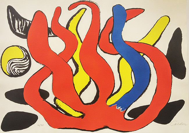 Untitled I by Alexander Calder, 1974 lithograph