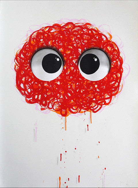 Redhead by Javier Calleja, 2014 screenprint on Arches 88 paper