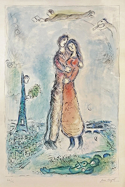 La Joi by Marc Chagall, 1980 lithograph