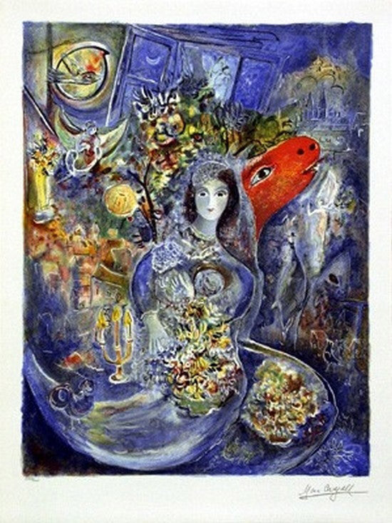 Bella by Marc Chagall, lithograph on heavy archival wove pape