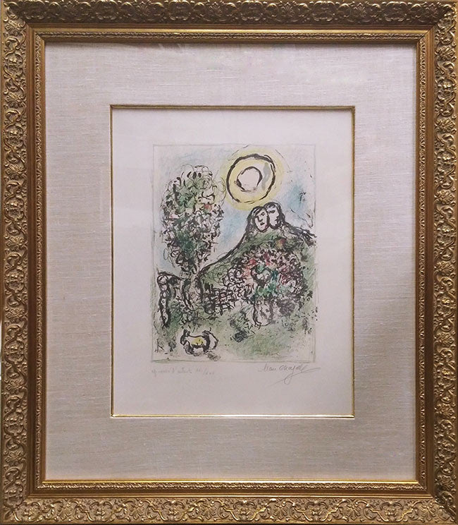 Le Baou De St Jeannet II by Marc Chagall, 1969 lithograph in colors