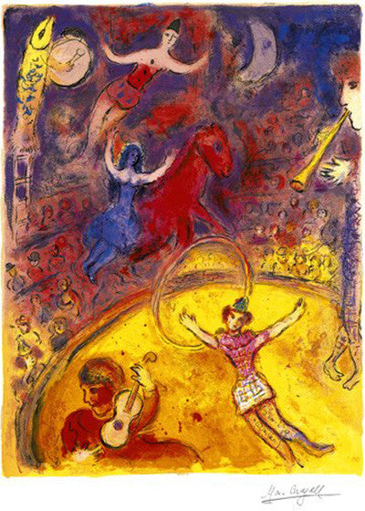 Le Cirque by Marc Chagall, lithograph