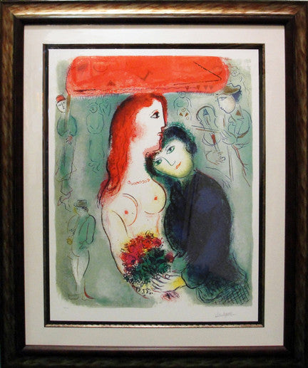 Le Marriage from Le Cirque) by Marc Chagall, lithograp