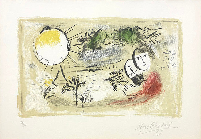 Le Repos by Marc Chagall, 1968 lithograph