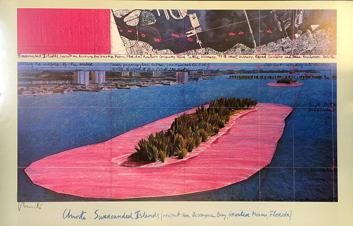 Surrounded Islands II by Christo and Jeanne Claude by Artists Misc., offset lithograph