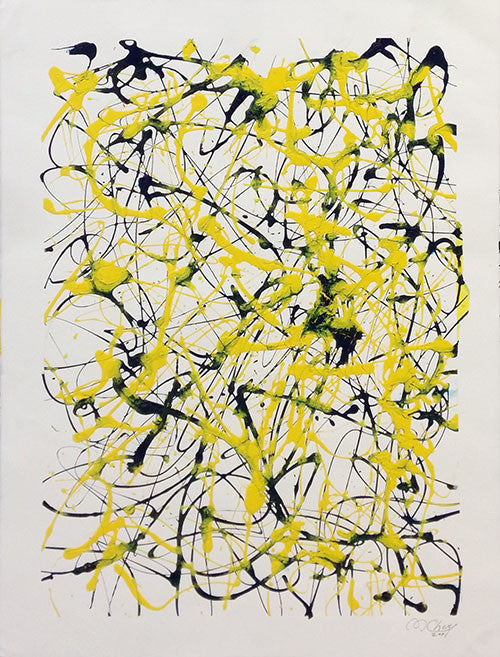 ABSTRACT (BLACK AND YELLOW) BY MARIO CHUY