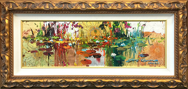 Giverny in Gold by James Coleman, 2011 mixed media, on canvas