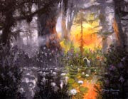 In the Warm Stillness by James Coleman, oil on canvas