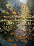 Reflections on a Golden Pond by James Coleman, oil on canvas