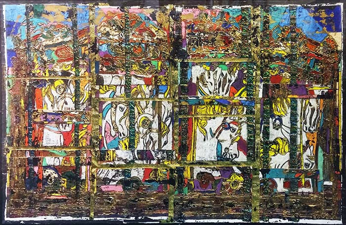 Unknown Title by Popi Cotrell by Artists Misc., mixed media on canvas