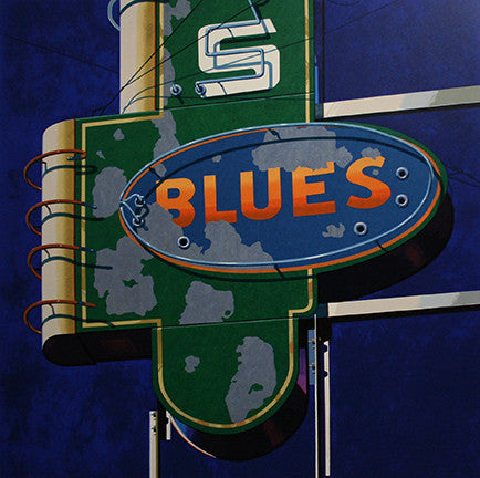 Blues by Robert Cottingham, screen print