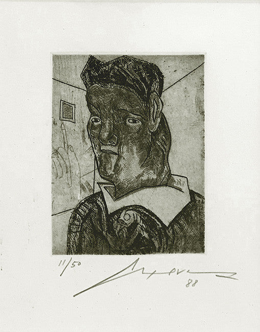 Untitled 7 by Jose Luis Cuevas by Artists Misc., 1988 etching