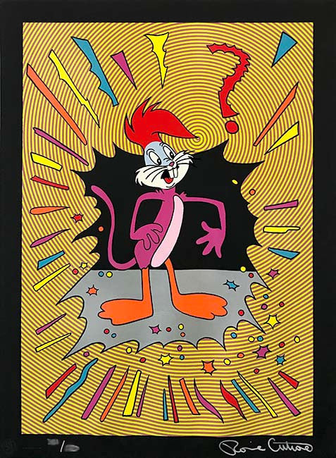 Identity Crisis (Black) by Ronnie Cutrone, serigraph
