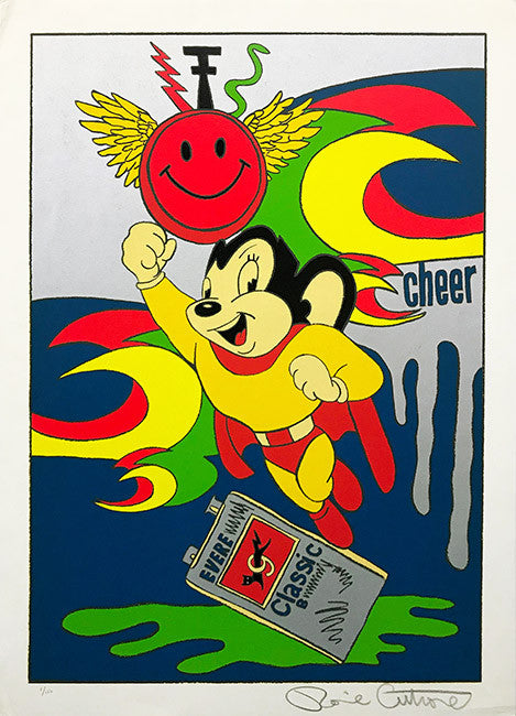 Mighty Mouse by Ron Cutrone, 1989 serigraph
