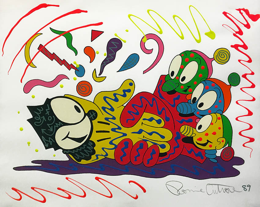 No Glove No Love by Ronnie Cutrone, 1989 serigraph