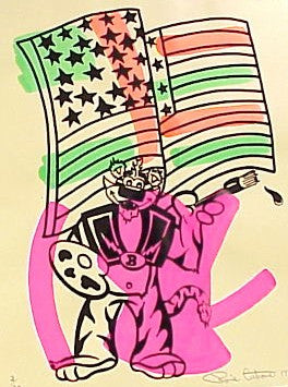 Soul Patrol (1 of 2) by Ronnie Cutrone, 1992 serigraph