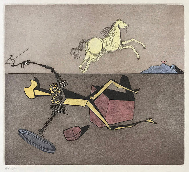 Aspiration by Salvador Dali, 1981 etching & aquatint in colors