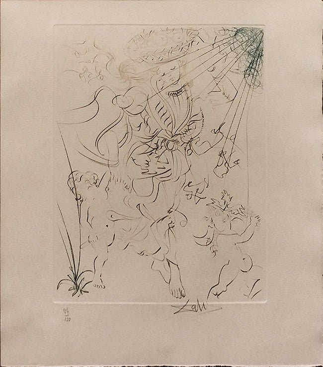 Autumn by Salvador Dali, 1970 engraving on paper