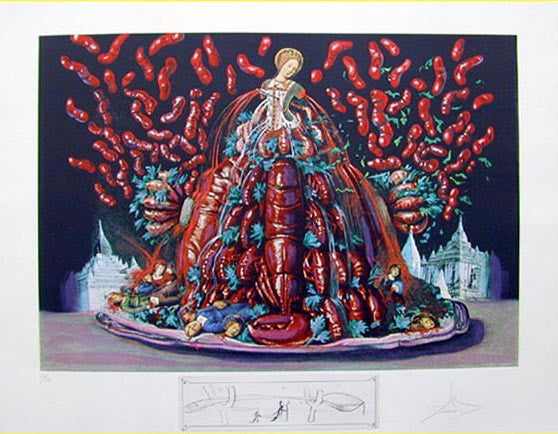 Autumn Cannibalisms by Salvador Dali, 1971 lithograph