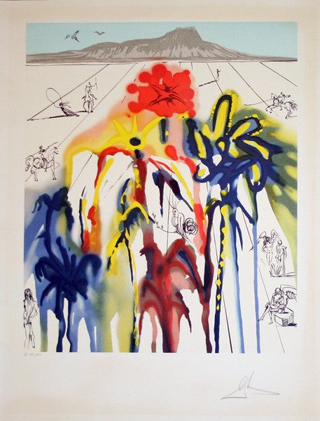Diamond Head by Salvador Dali, lithograph