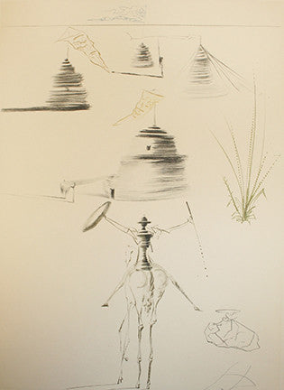 Le Camp Du Roi Marc by Salvador Dali, lithograph