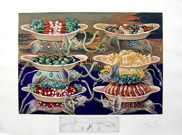 Little Martyr Delights by Salvador Dali, 1971 lithograph